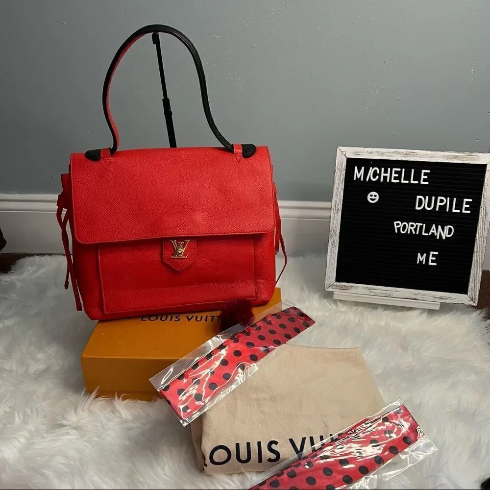LOUIS vuitton calfskin lockme pm orient